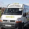 The Castle Shuttle minibus service is operated by an 'Islander'